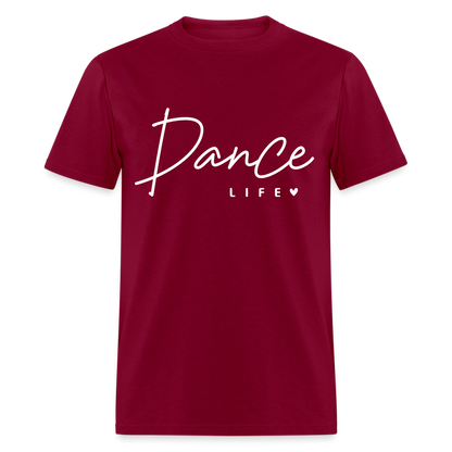 Dance Life T-Shirt - burgundy