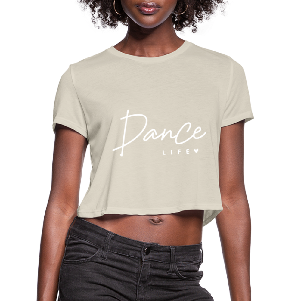 Dance Life Cropped T-Shirt - dust