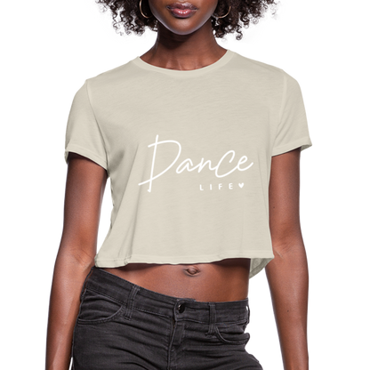 Dance Life Cropped T-Shirt - dust