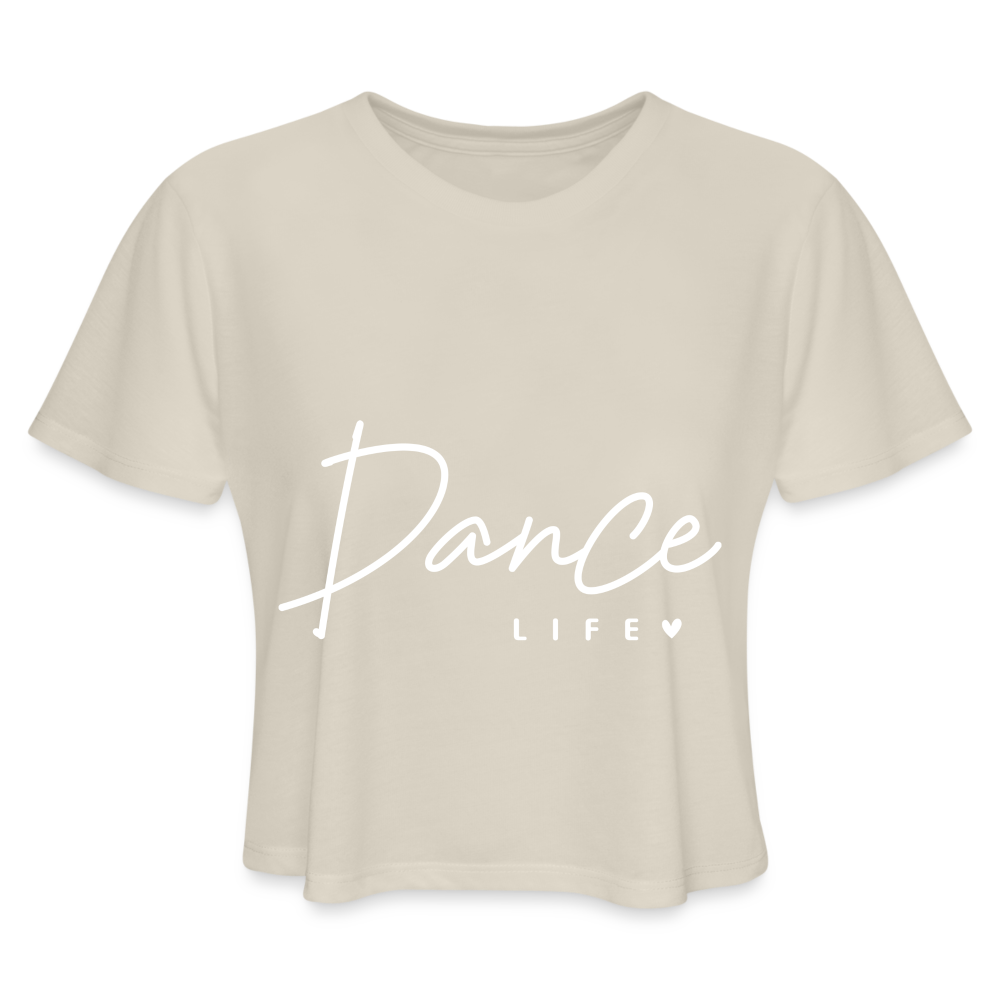 Dance Life Cropped T-Shirt - dust