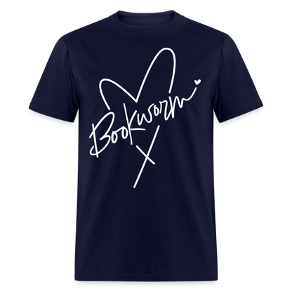 Bookworm T-Shirt - navy