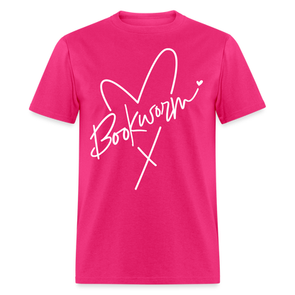 Bookworm T-Shirt - fuchsia