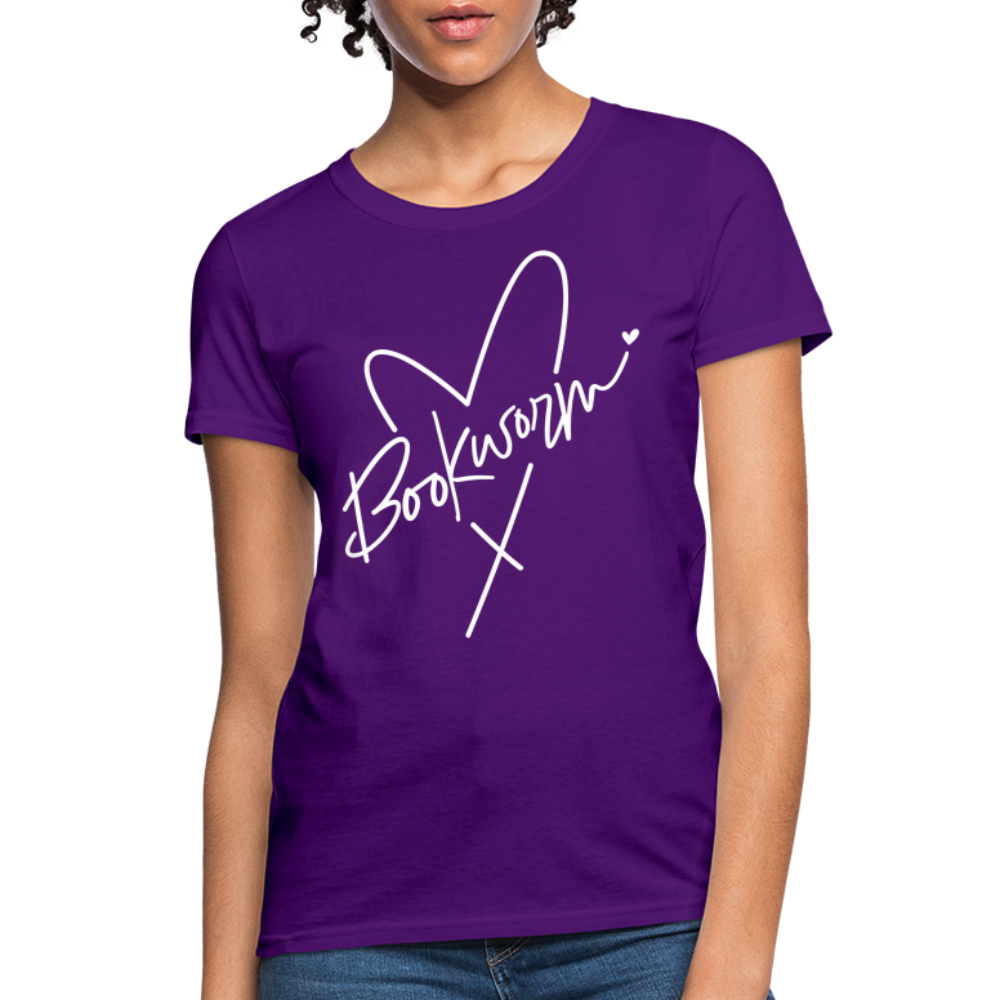Bookworm Women's T-Shirt - purple