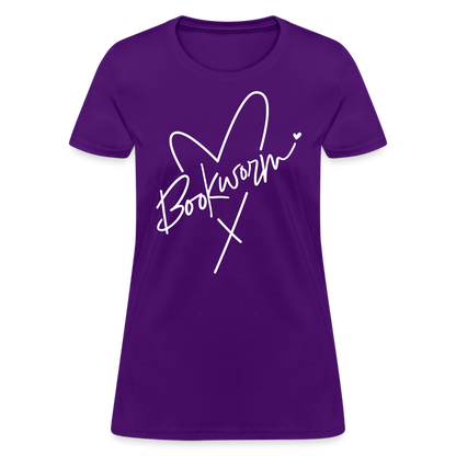 Bookworm Women's T-Shirt - purple