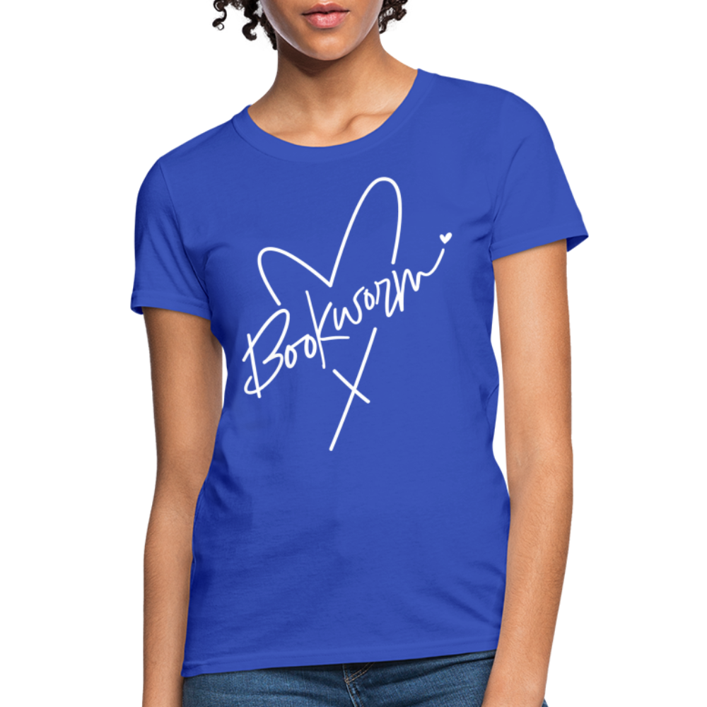 Bookworm Women's T-Shirt - royal blue