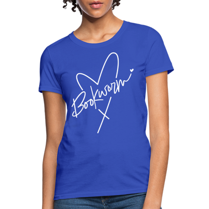 Bookworm Women's T-Shirt - royal blue