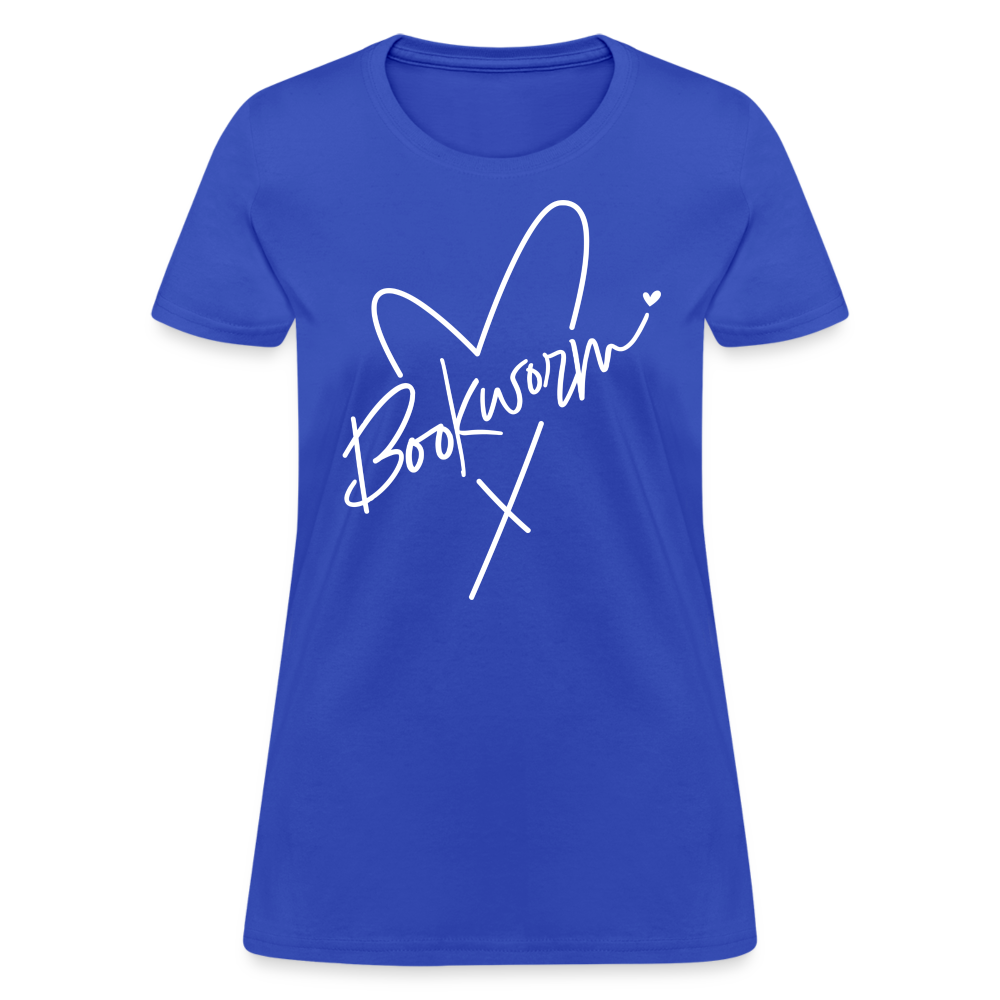 Bookworm Women's T-Shirt - royal blue