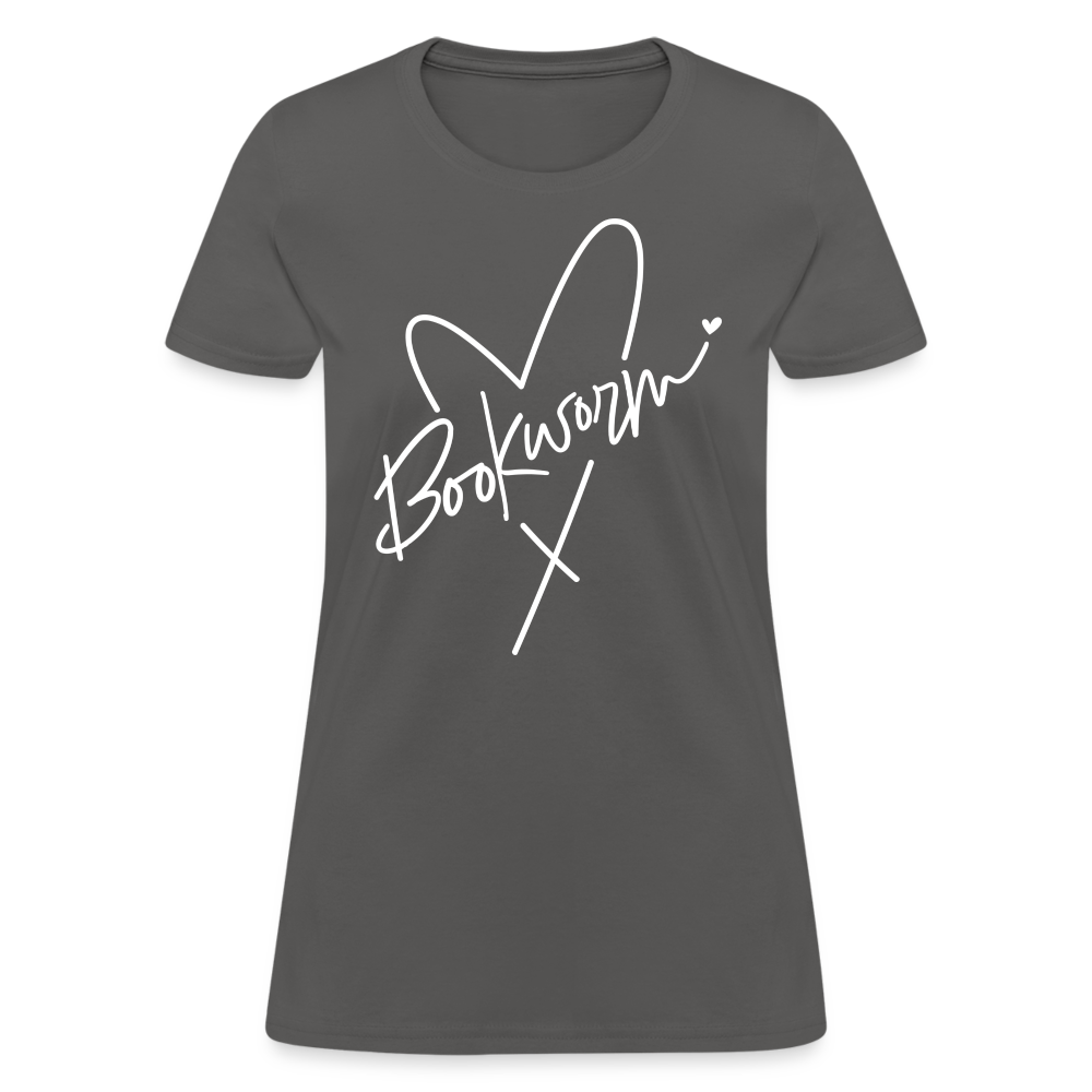 Bookworm Women's T-Shirt - charcoal