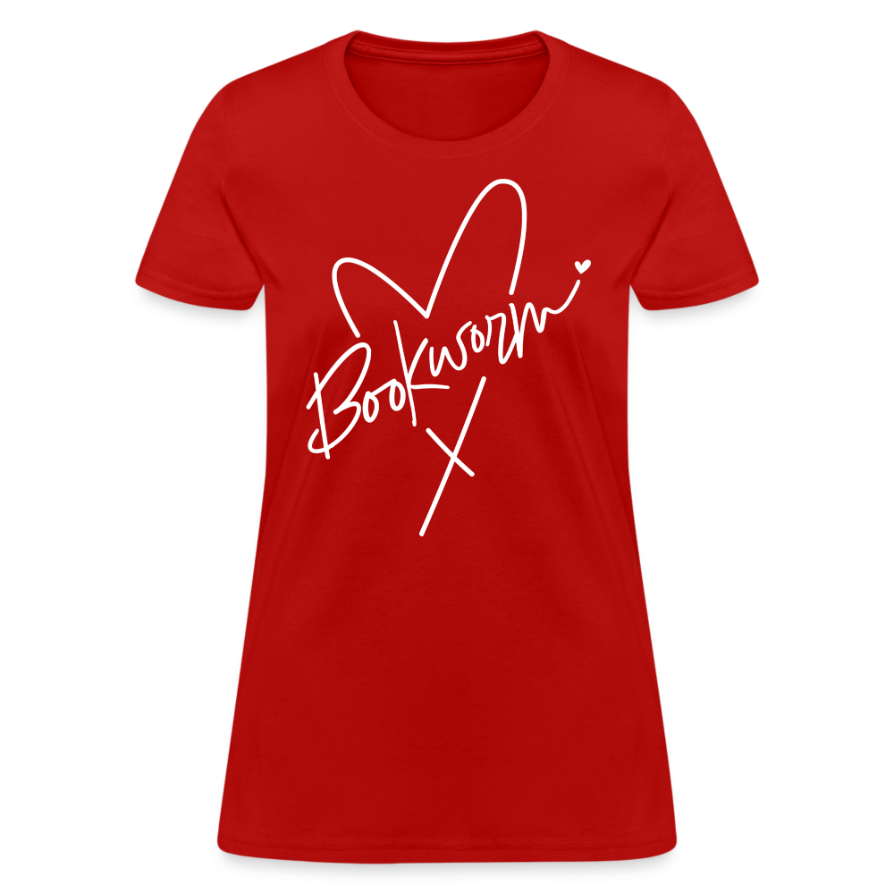 Bookworm Women's T-Shirt - red