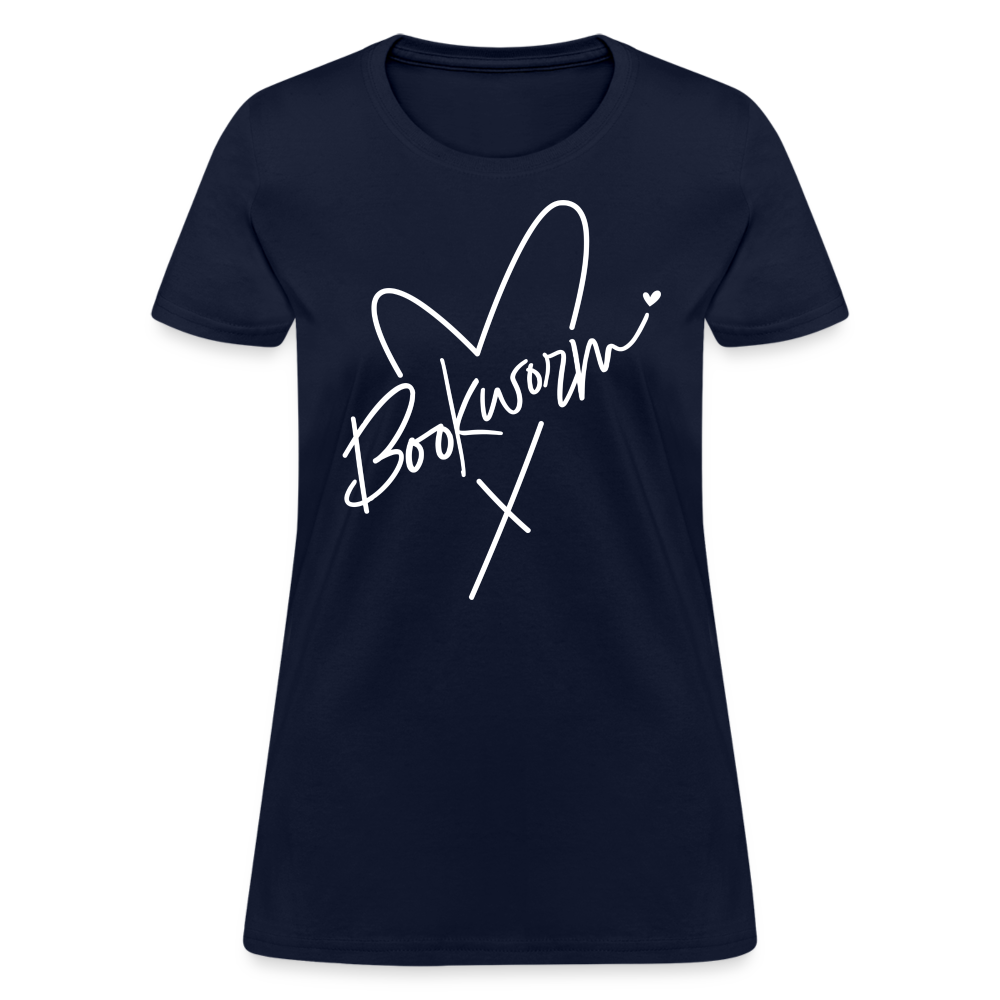 Bookworm Women's T-Shirt - navy