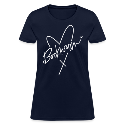 Bookworm Women's T-Shirt - navy