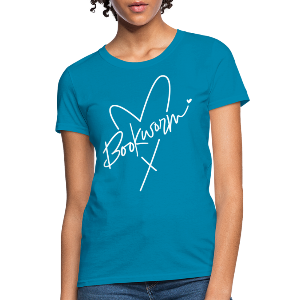 Bookworm Women's T-Shirt - turquoise