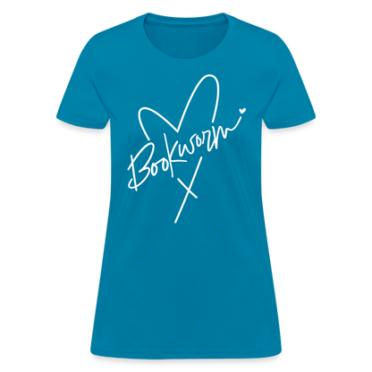 Bookworm Women's T-Shirt - turquoise