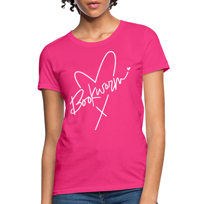 Bookworm Women's T-Shirt - fuchsia