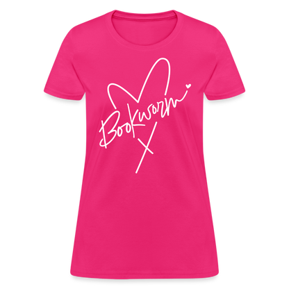 Bookworm Women's T-Shirt - fuchsia