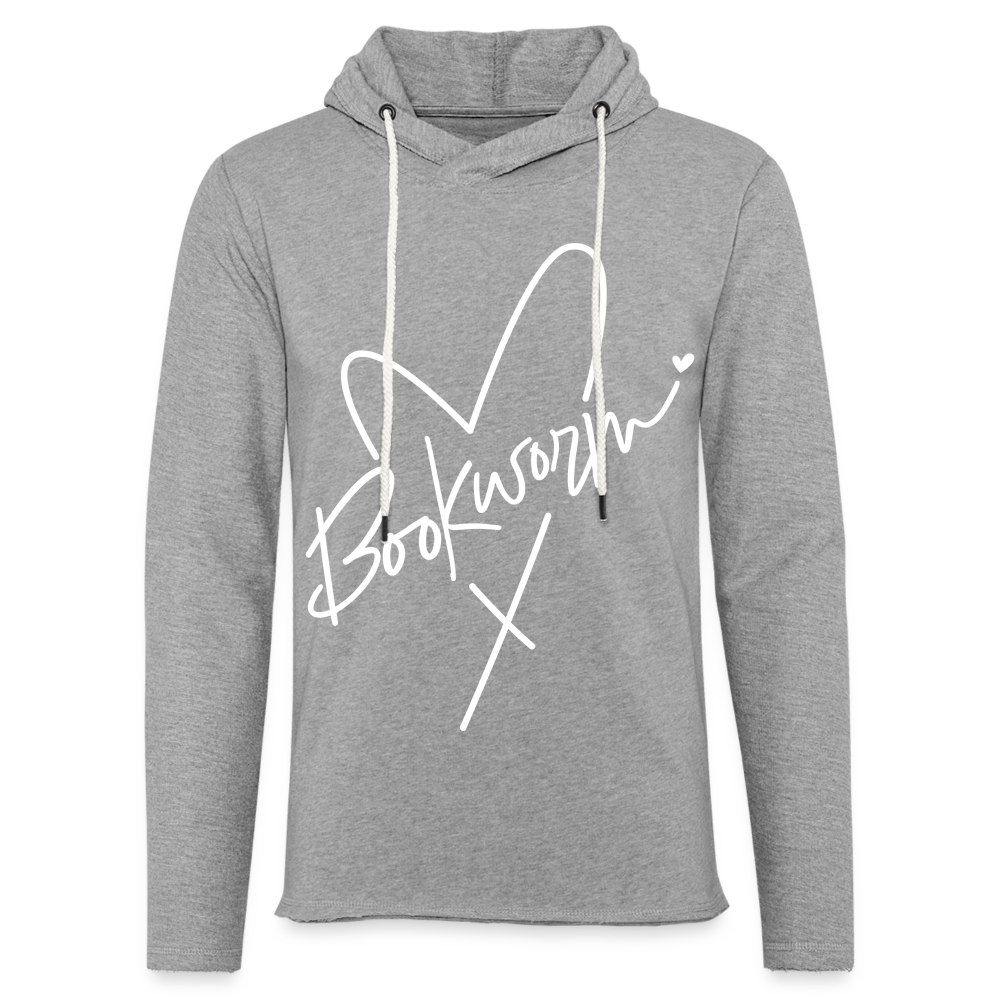 Bookworm : Lightweight Terry Hoodie - heather gray