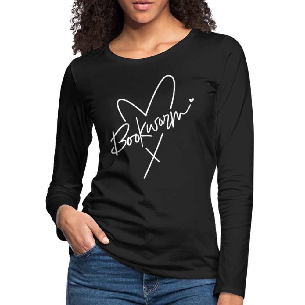 Bookworm : Women's Premium Long Sleeve T-Shirt - black