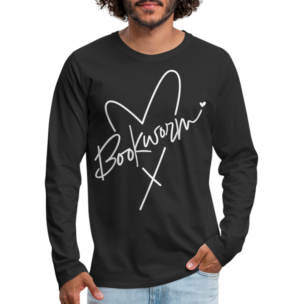 Bookworm : Men's Premium Long Sleeve T-Shirt - black