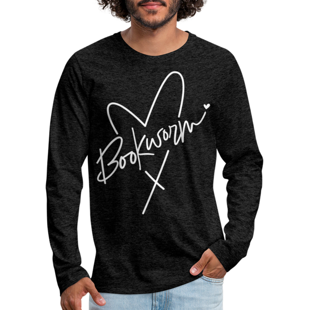 Bookworm : Men's Premium Long Sleeve T-Shirt - charcoal grey