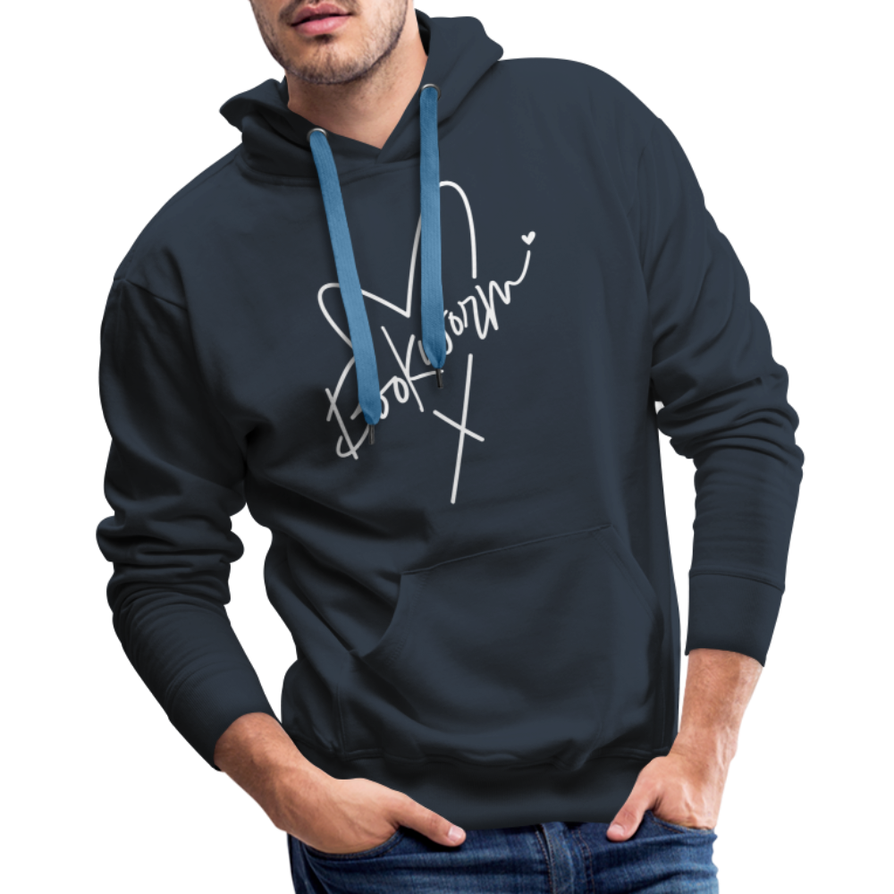 Bookworm : Men’s Premium Hoodie - navy