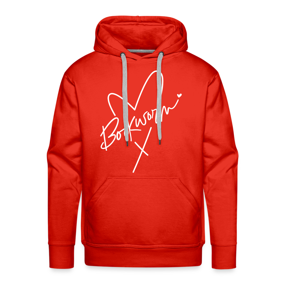 Bookworm : Men’s Premium Hoodie - red