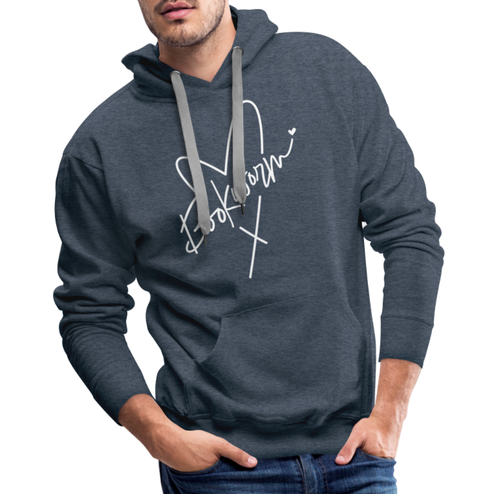 Bookworm : Men’s Premium Hoodie - heather denim