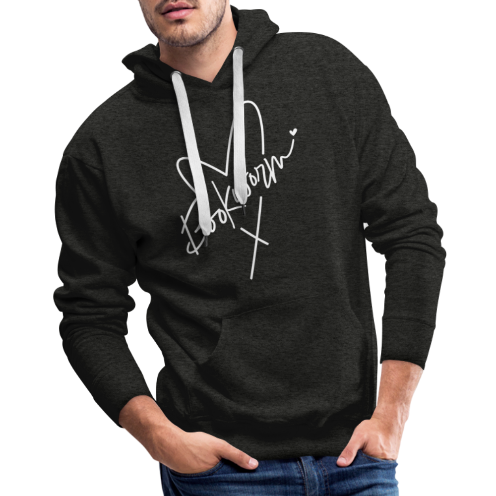 Bookworm : Men’s Premium Hoodie - charcoal grey