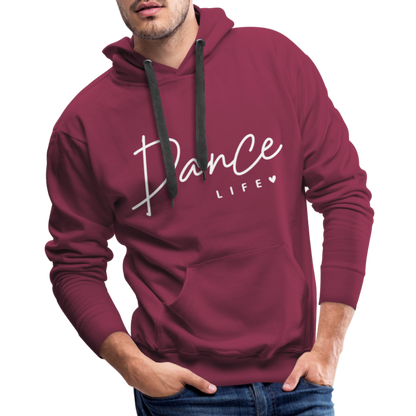 Dance Life : Men’s Premium Hoodie - burgundy