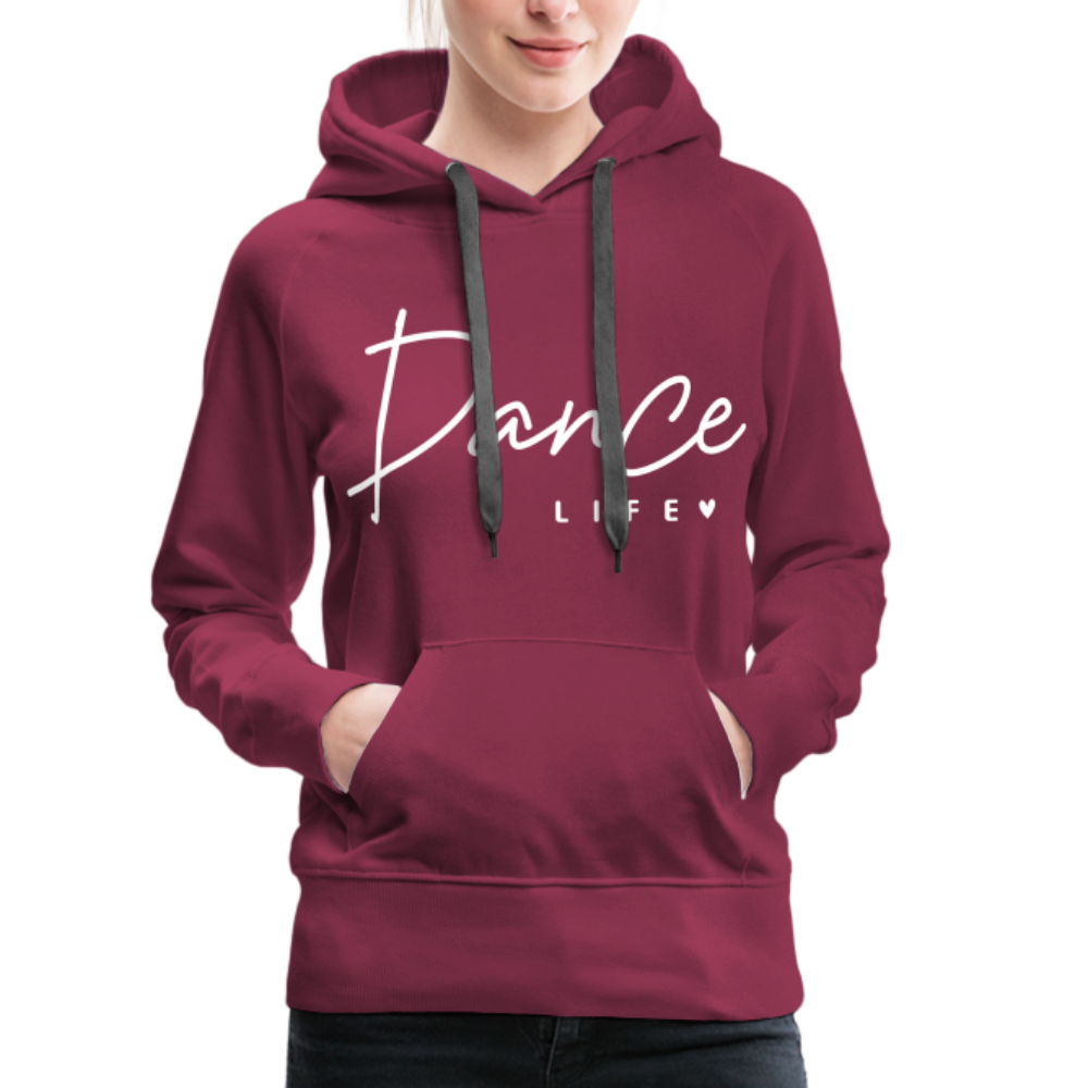 Dance Life : Women’s Premium Hoodie - burgundy