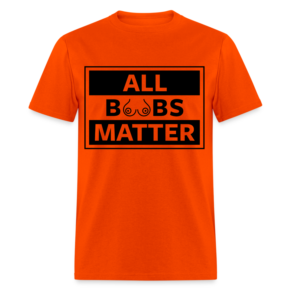 All Boobs Matter T-Shirt - orange