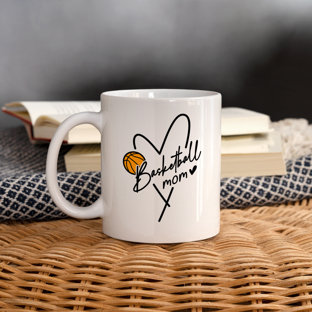 Basketball Mom : Coffee Mug - white