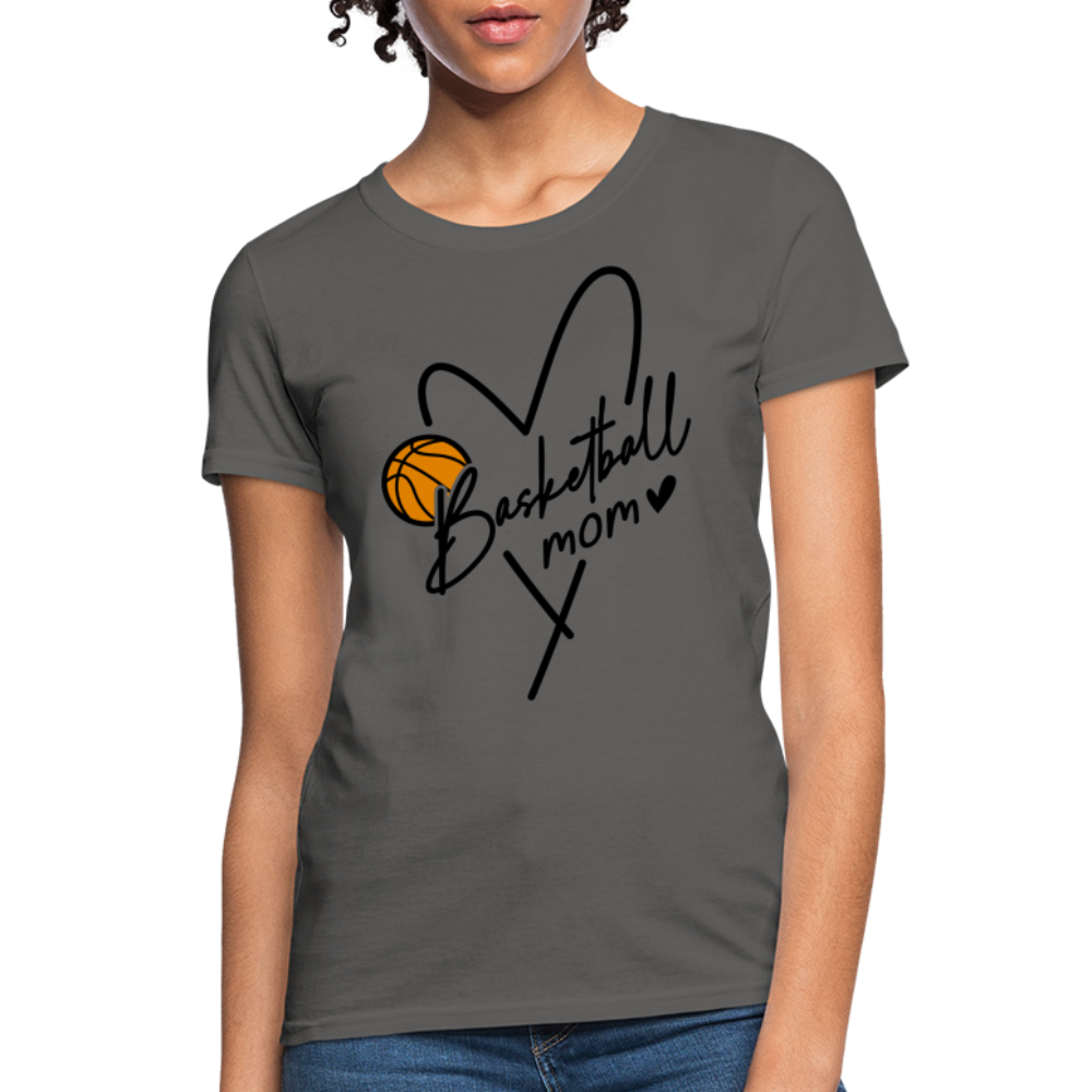 Basketball Mom : Women's T-Shirt - charcoal