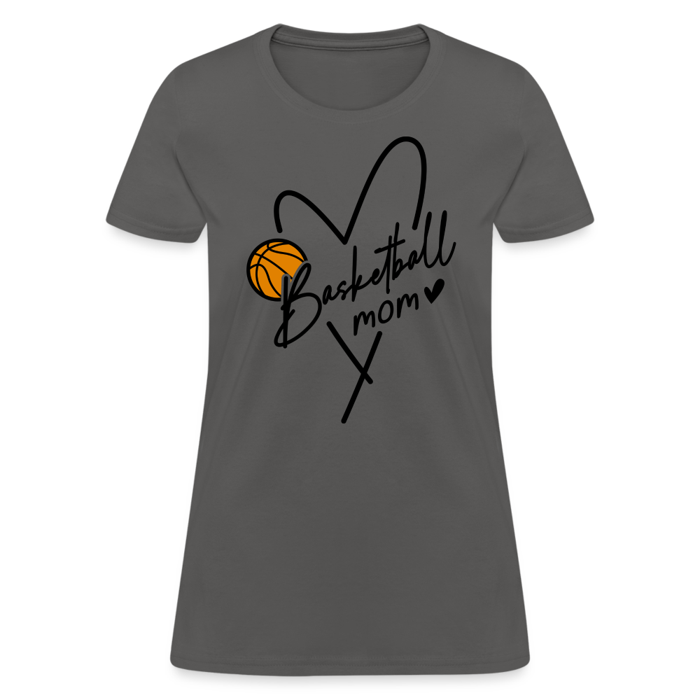 Basketball Mom : Women's T-Shirt - charcoal