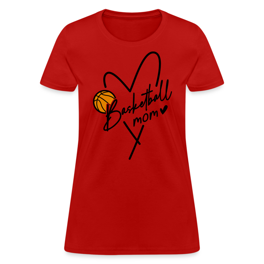 Basketball Mom : Women's T-Shirt - red