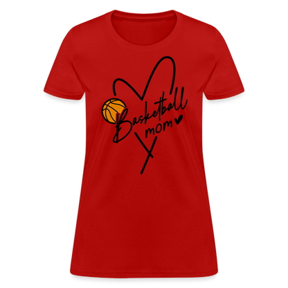 Basketball Mom : Women's T-Shirt - red