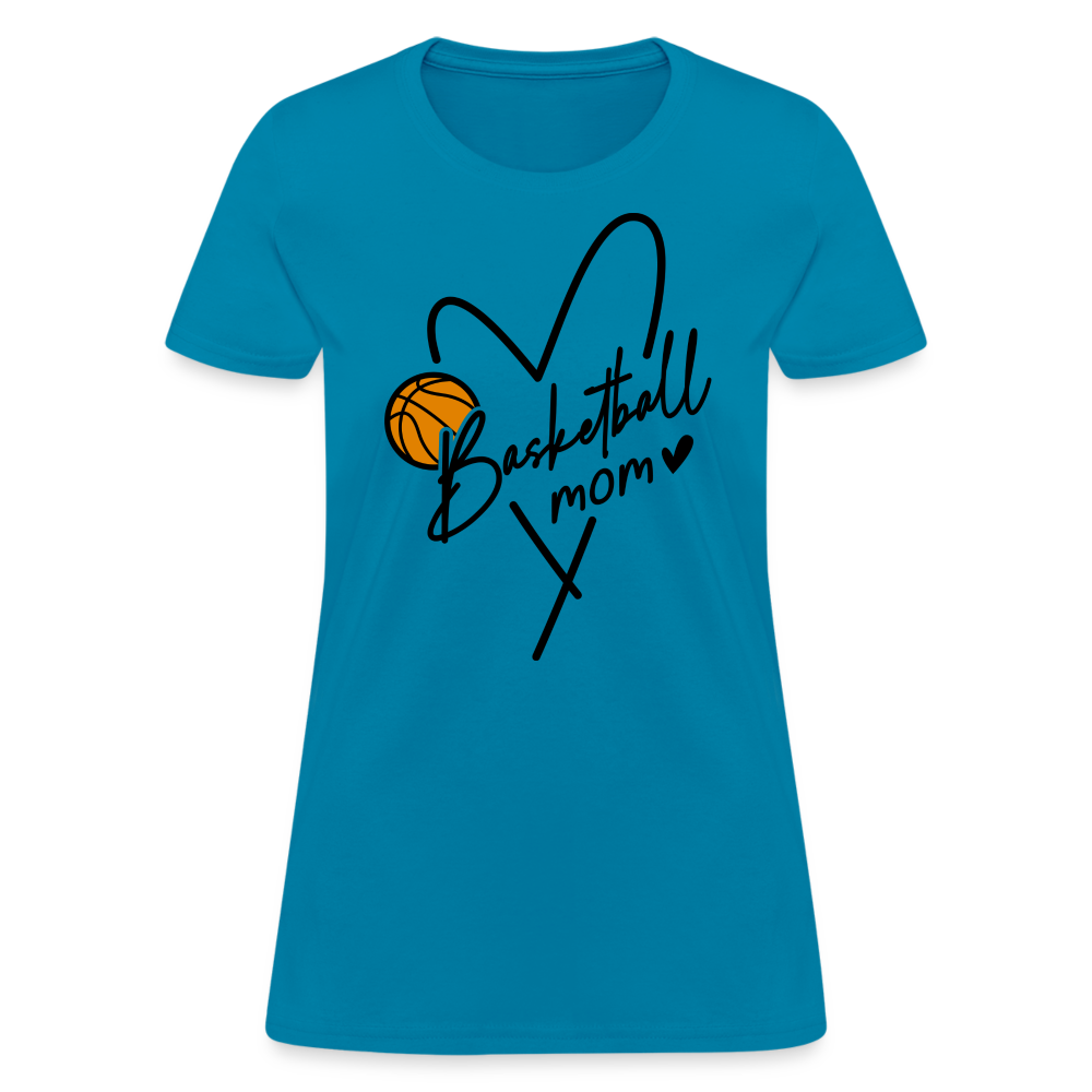 Basketball Mom : Women's T-Shirt - turquoise