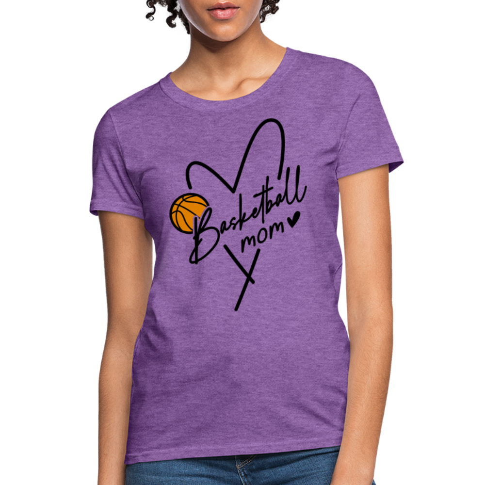 Basketball Mom : Women's T-Shirt - purple heather