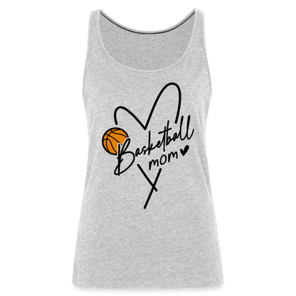 Basketball Mom : Women’s Premium Tank Top - heather gray