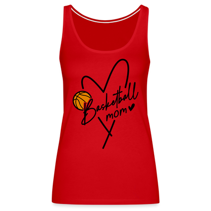 Basketball Mom : Women’s Premium Tank Top - red