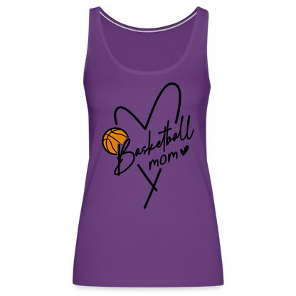 Basketball Mom : Women’s Premium Tank Top - purple