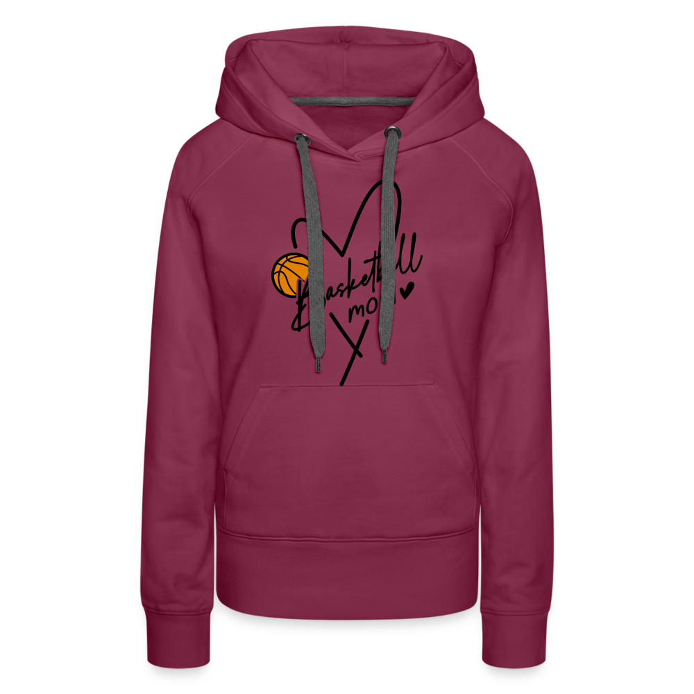 Basketball Mom : Women’s Premium Hoodie - burgundy