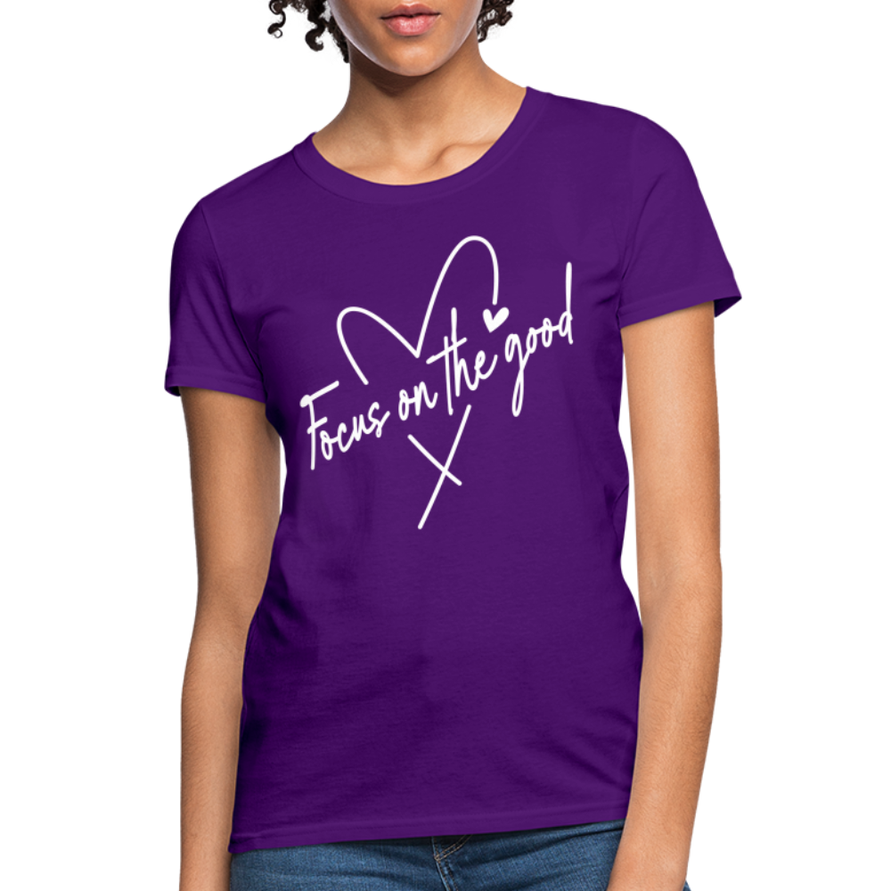 Focus on the Good : Women's T-Shirt - purple