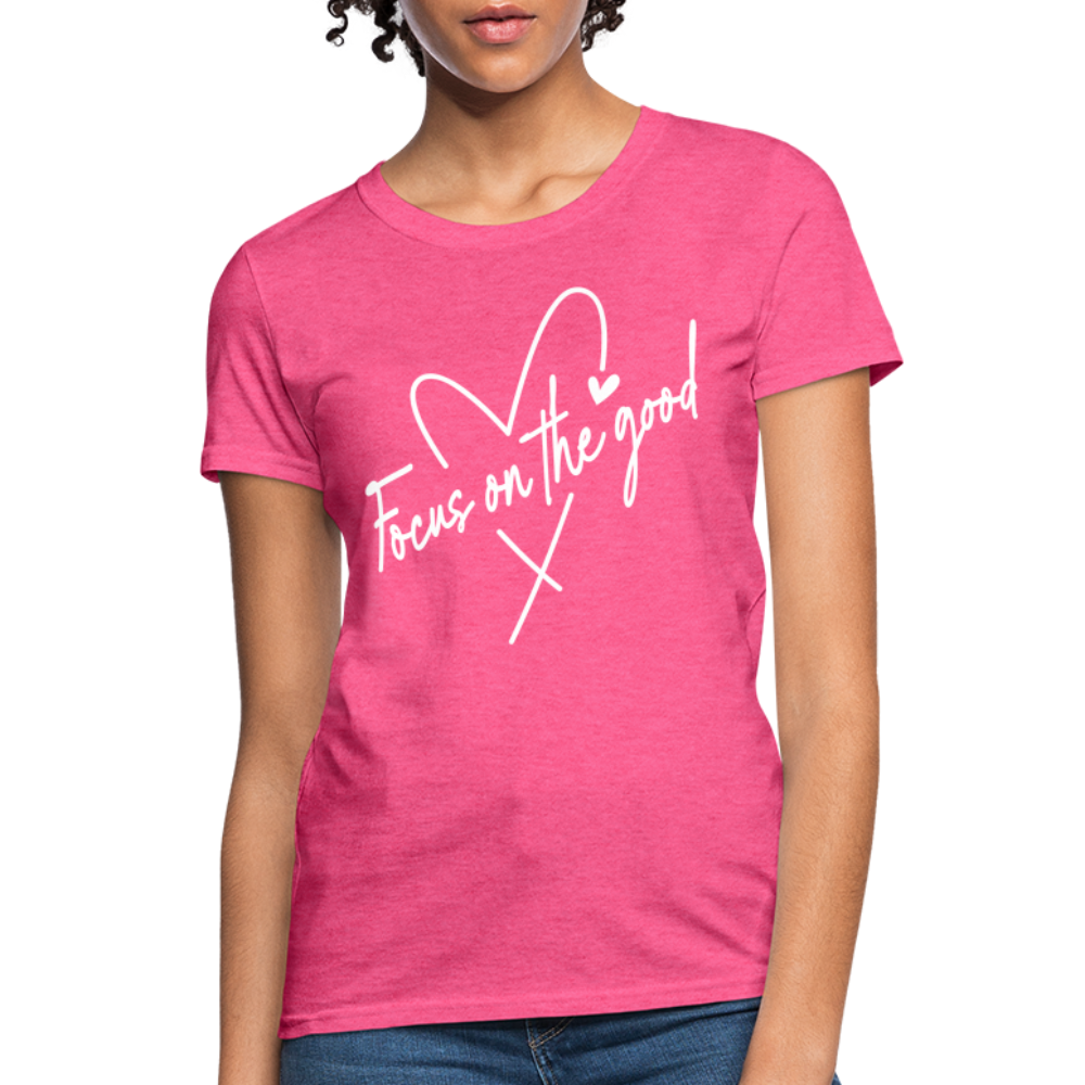 Focus on the Good : Women's T-Shirt - heather pink