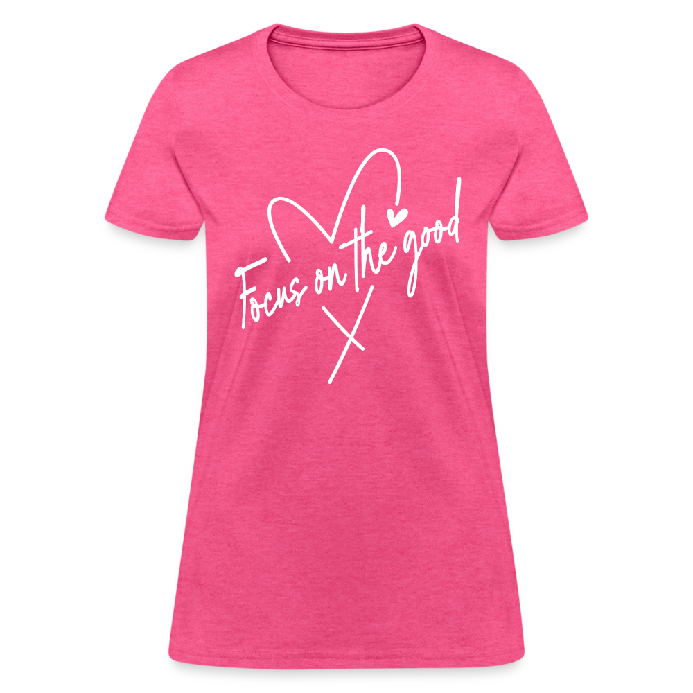 Focus on the Good : Women's T-Shirt - heather pink