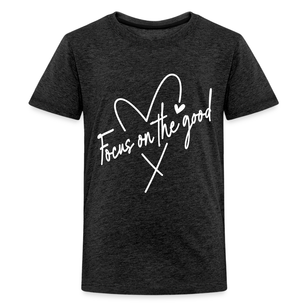 Focus on the Good : Kids' Premium T-Shirt - charcoal grey