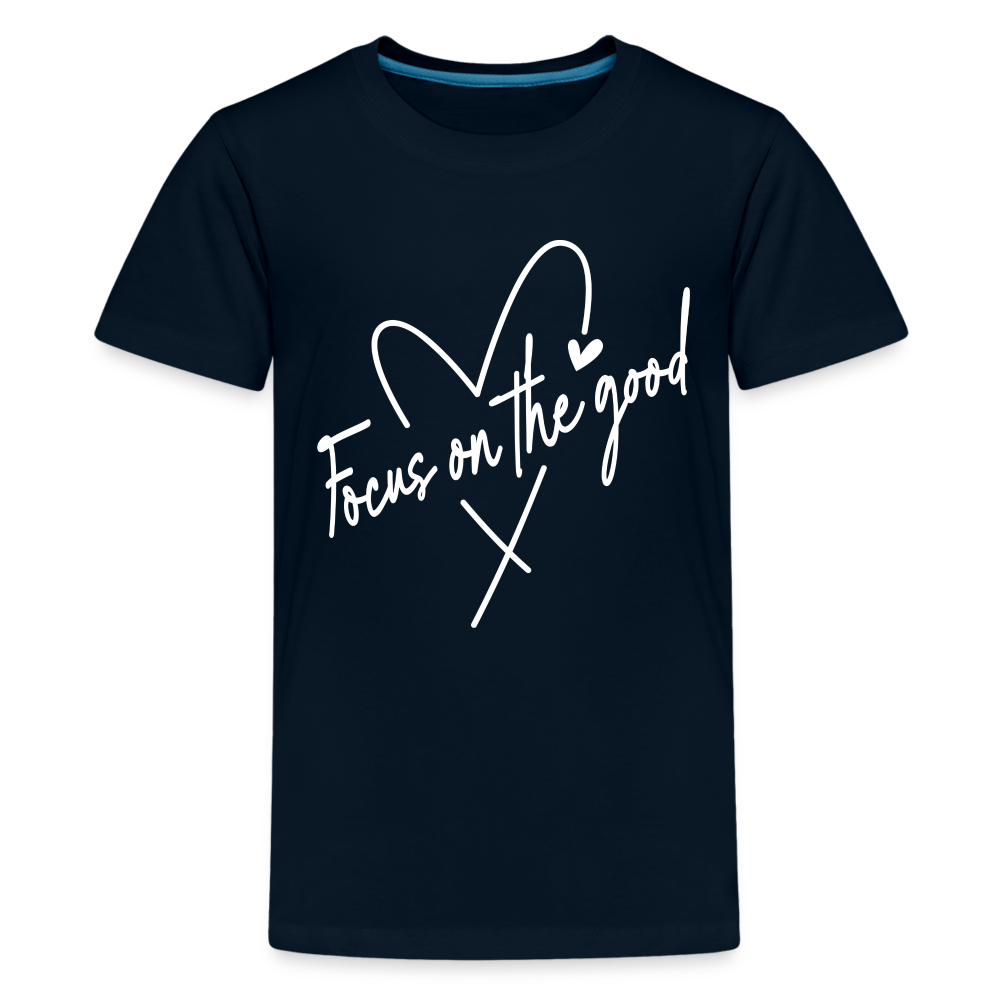 Focus on the Good : Kids' Premium T-Shirt - deep navy