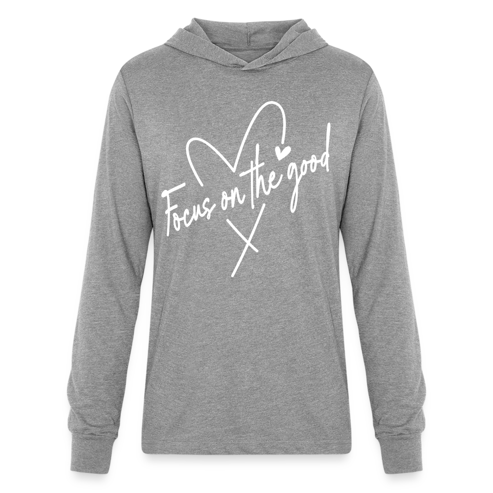 Unisex Long Sleeve Hoodie Shirt - heather grey