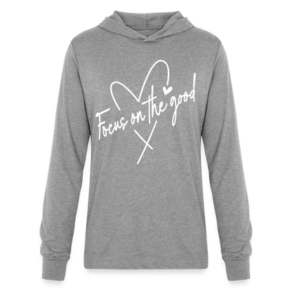 Unisex Long Sleeve Hoodie Shirt - heather grey