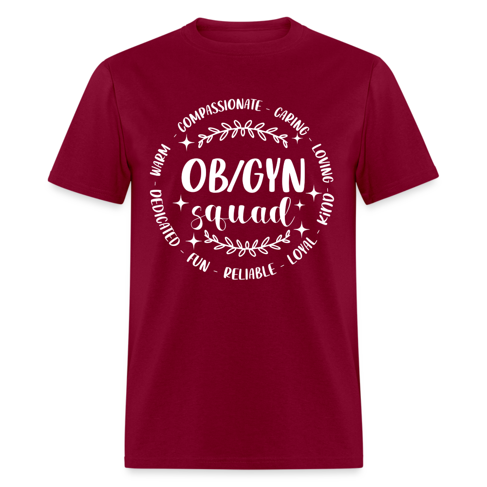 OBGYN Squad T-Shirt (Gynecology) - burgundy