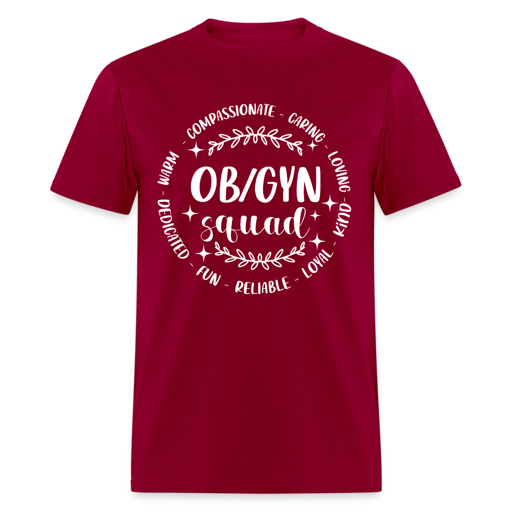 OBGYN Squad T-Shirt (Gynecology) - dark red